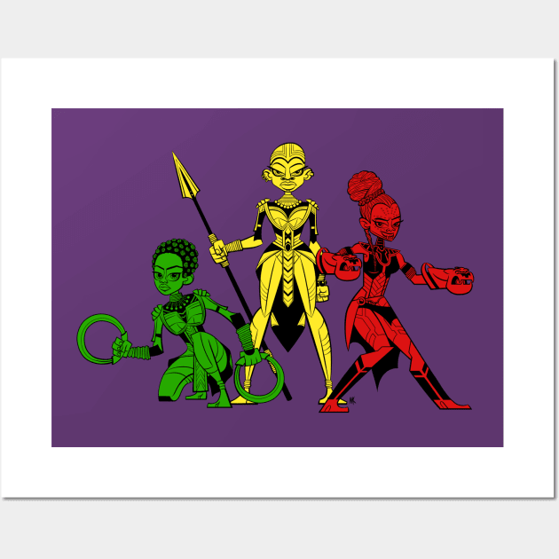 Wakanda Women Wall Art by nocturnallygeekyme